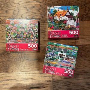 EUC Set of 3 Puzzles - 300 pieces CraZArt Brand